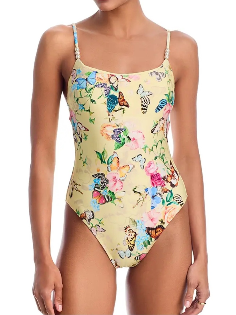 L’AGENCE Remi Butterflies One Piece Swimsuit Butterfly Print